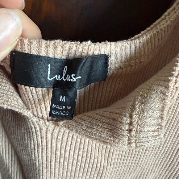 Lulu's Cream Ribbed Tank Top - Picture 3 of 4